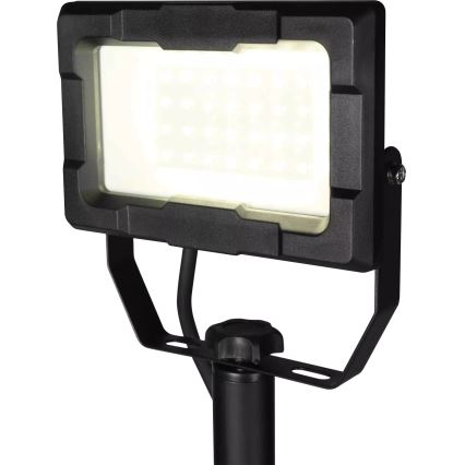 LED Floodlight with Stand LED/20W/230V 5000K IP65 Black