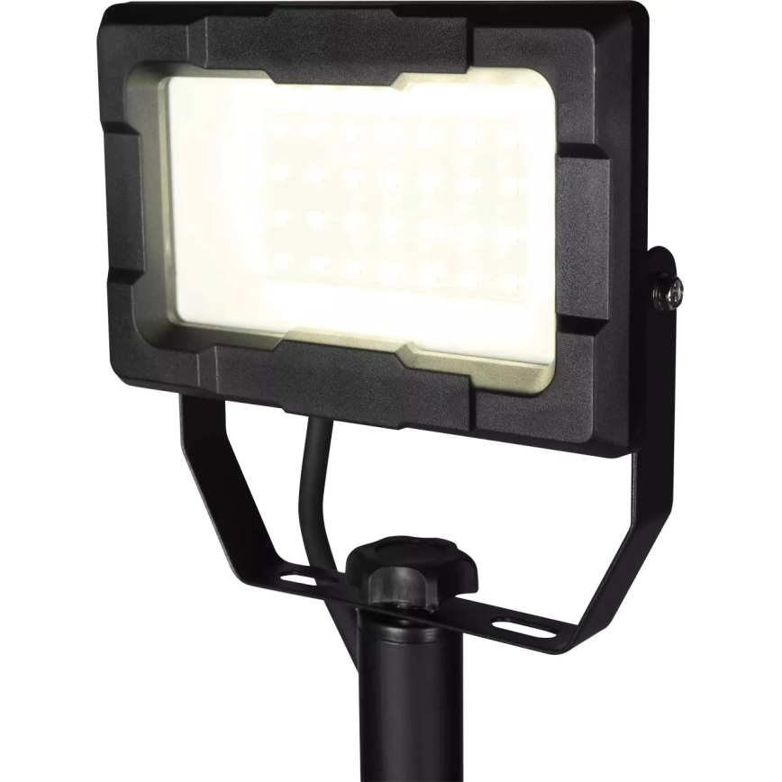 LED Floodlight with Stand LED/20W/230V 5000K IP65 Black