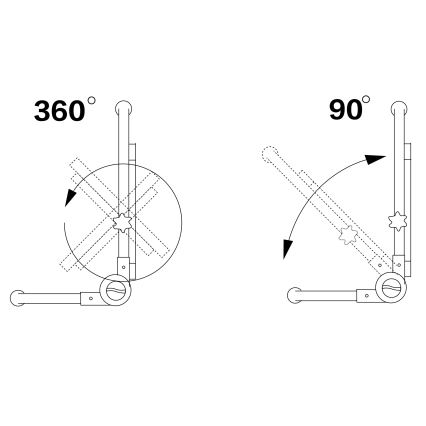 LED Floodlight with Stand LED/50W/230V 5000K IP65 orange