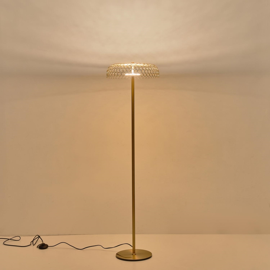LED Floor lamp LED/10W/230V 3000K gold