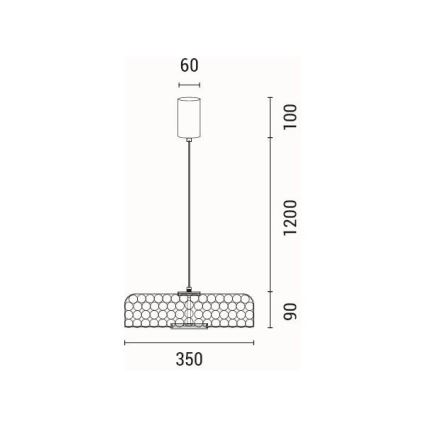 LED Floor lamp LED/10W/230V 3000K gold