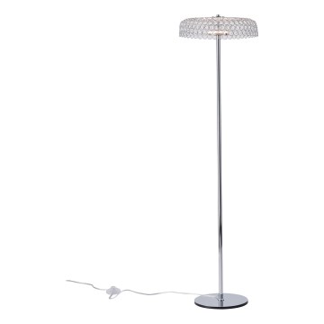 LED Floor lamp LED/10W/230V 3000K shiny chrome