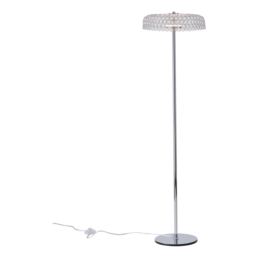 LED Floor lamp LED/10W/230V 3000K shiny chrome