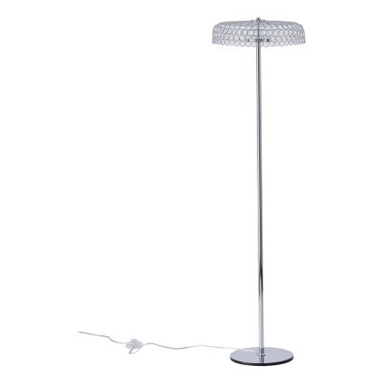 LED Floor lamp LED/10W/230V 3000K shiny chrome