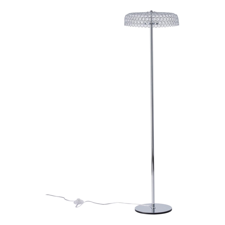 LED Floor lamp LED/10W/230V 3000K shiny chrome