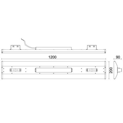 LED Fluorescent light High Bay LED/120W/230V 5000K 120 cm