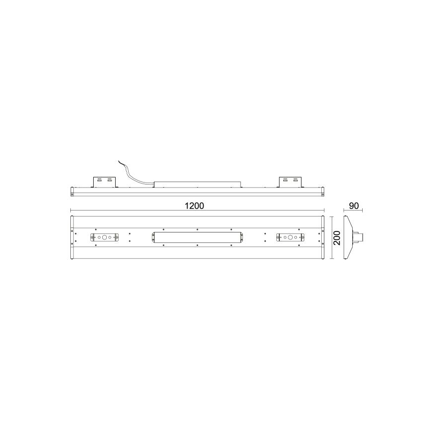 LED Fluorescent light High Bay LED/120W/230V 5000K 120 cm