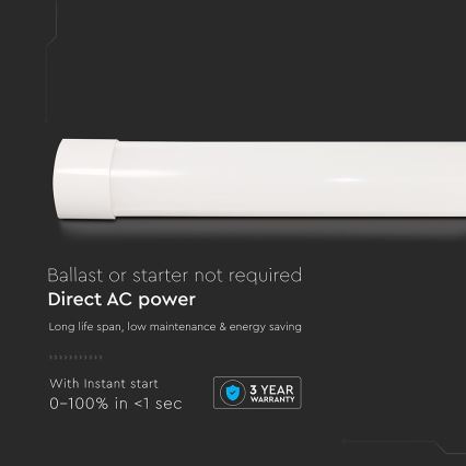 LED Fluorescent light LED/10W/230V 6500K 30 cm white