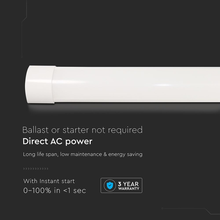 LED Fluorescent light LED/10W/230V 6500K 30 cm white