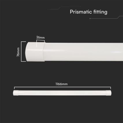 LED Fluorescent light LED/40W/230V 3000/4000/6500K 116 cm