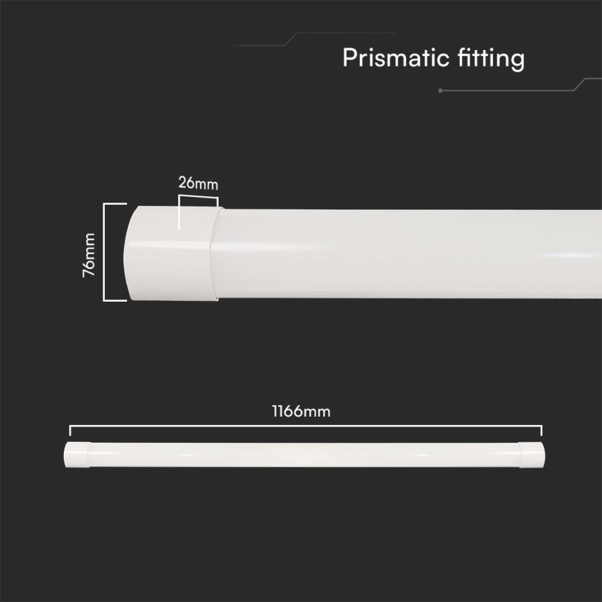 LED Fluorescent light LED/40W/230V 3000/4000/6500K 116 cm