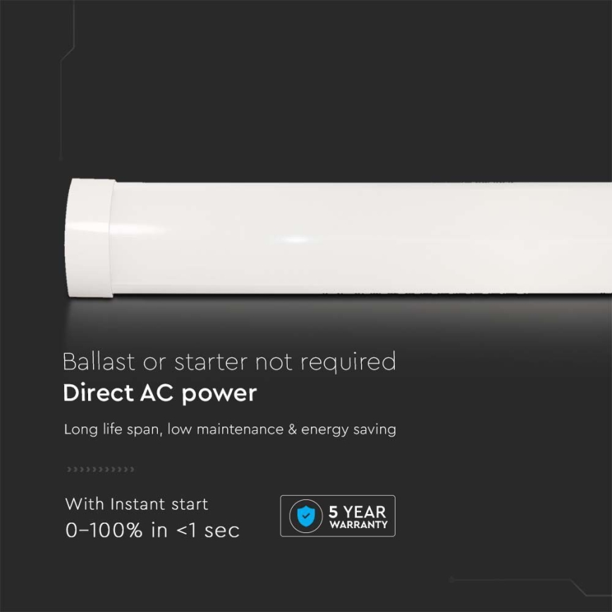 LED Fluorescent light SAMSUNG CHIP LED/40W/230V 3000K 120 cm
