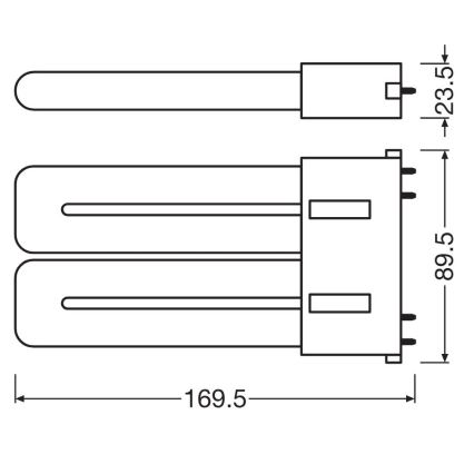 LED Fluorescent tube 2G10/12W/230V 3000K - Osram