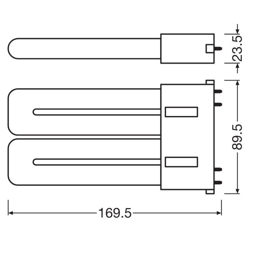 LED Fluorescent tube 2G10/12W/230V 3000K - Osram