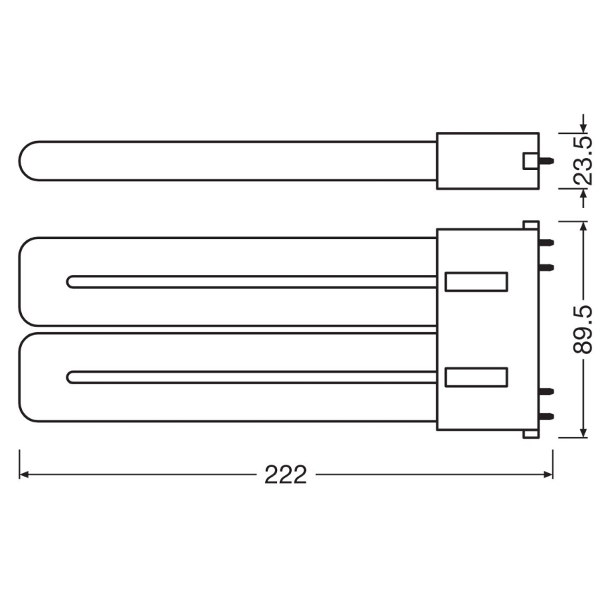 LED Fluorescent tube 2G10/20W/230V 3000K - Osram