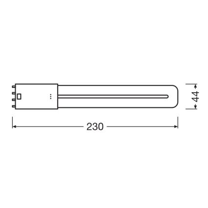 LED Fluorescent tube 2G11/8W/230V 3000K - Osram