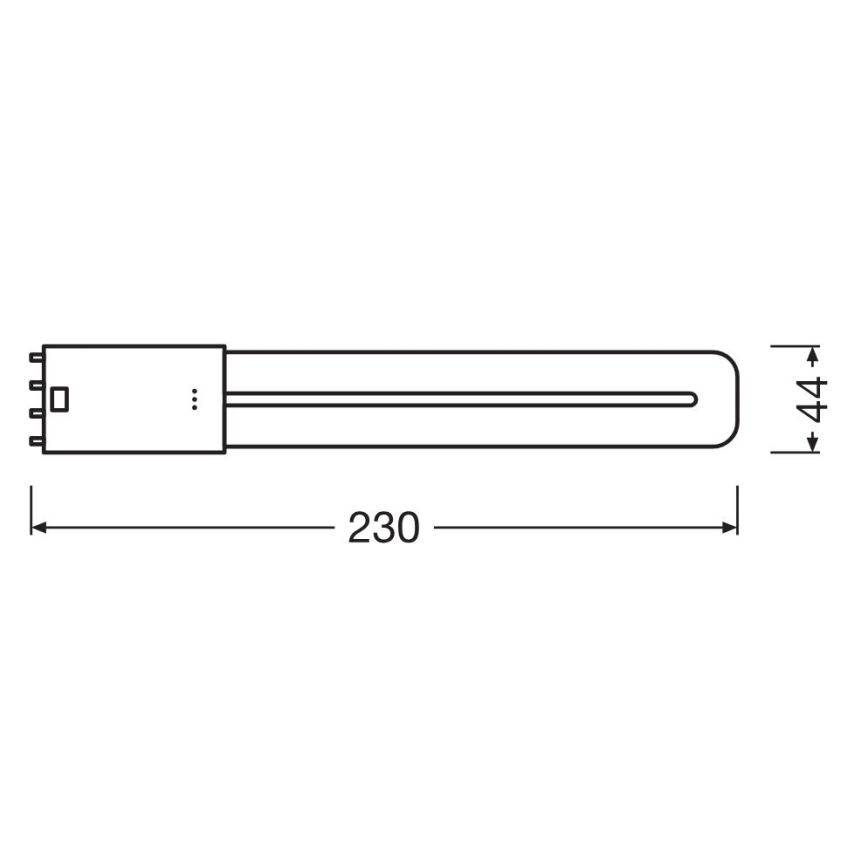 LED Fluorescent tube 2G11/8W/230V 4000K - Osram