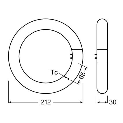 LED Fluorescent tube G10q/11W/230V 6500K - Osram