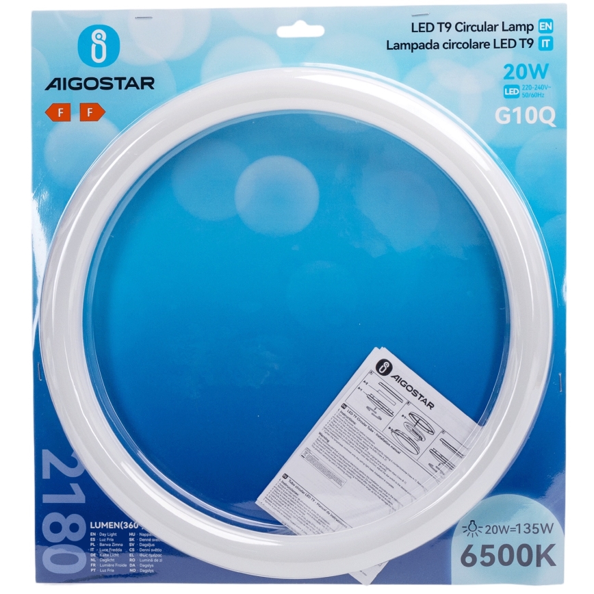LED Fluorescent Tube G10q/20W/230V 6500K - Aigostar