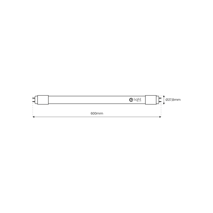 LED Fluorescent tube G13/9W/230V 4000K 60 cm