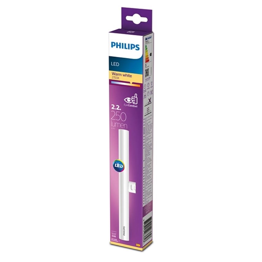 LED Fluorescent tube Philips S14D/2,2W/230V 2700K 30 cm