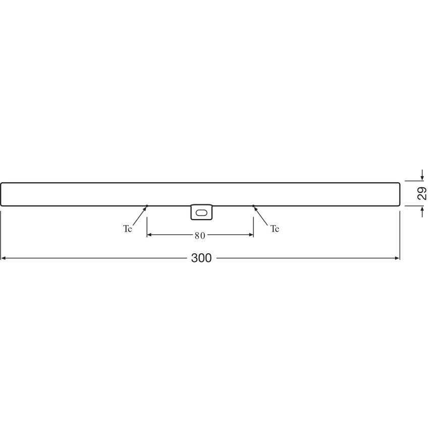 LED Fluorescent tube S14d/3,5W/230V 2700K 30 cm - Osram