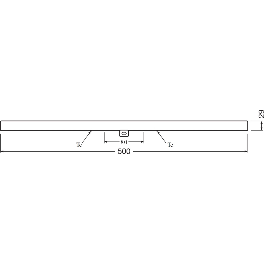 LED Fluorescent tube S14d/6W/230V 2700K 50 cm - Osram