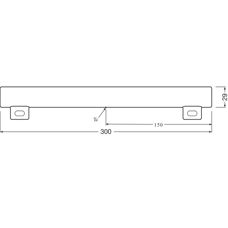 LED Fluorescent tube S14s/3,5W/230V 2700K 30 cm - Osram