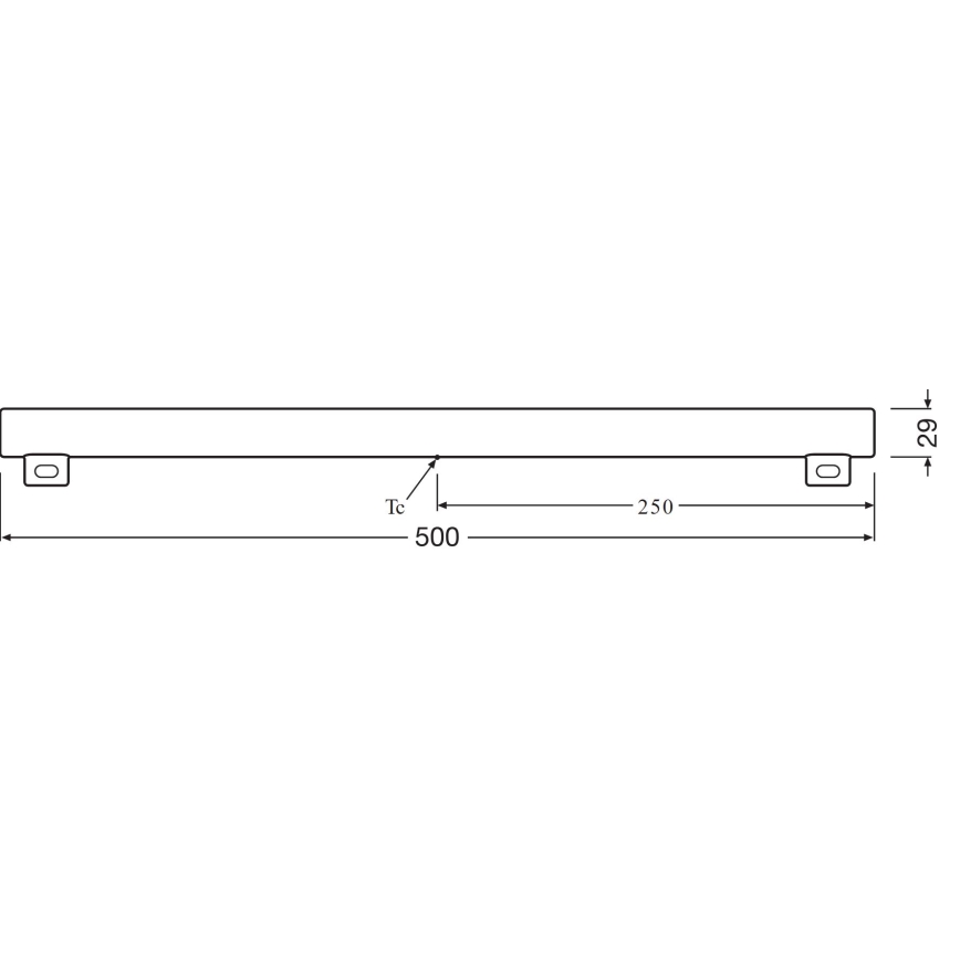 LED Fluorescent tube S14s/6W/230V 2700K 50 cm - Osram