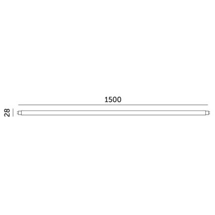 LED Fluorescent tube T8 G13/22W/230V 4000K 150 cm