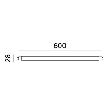 LED Fluorescent tube T8 G13/9W/230V 4000K 60 cm