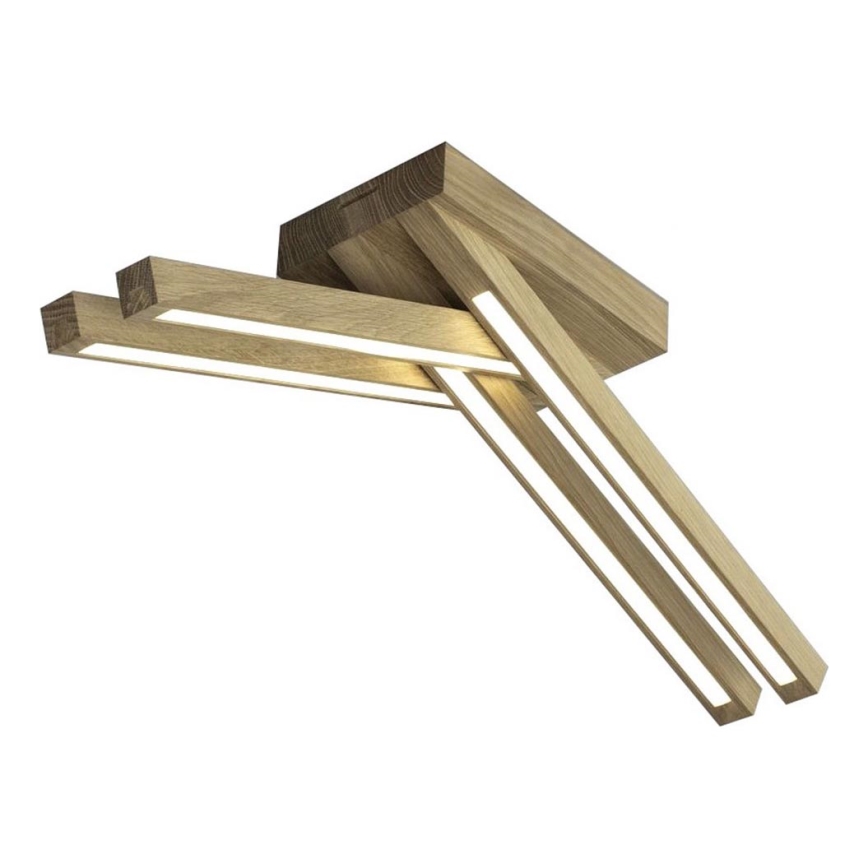 LED Flush-mount Ceiling Light LINUS 4xLED/4.5W/230V Matte Oak