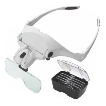 LED Forehead magnifier with lighting 2xLED/3xAAA