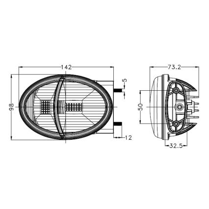 LED Front Work Light for Tractor LED/102W/10-30V IP69 5700K