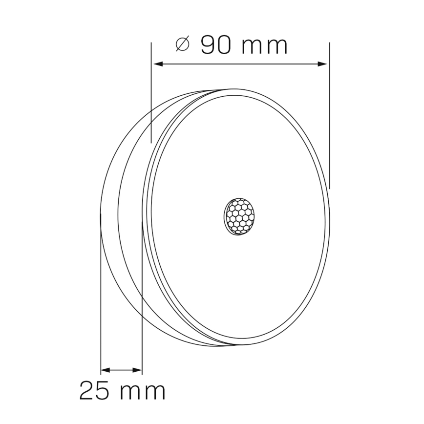 LED Furniture lighting with a sensor LED/1,2W/4,5V 3xAA matte chrome