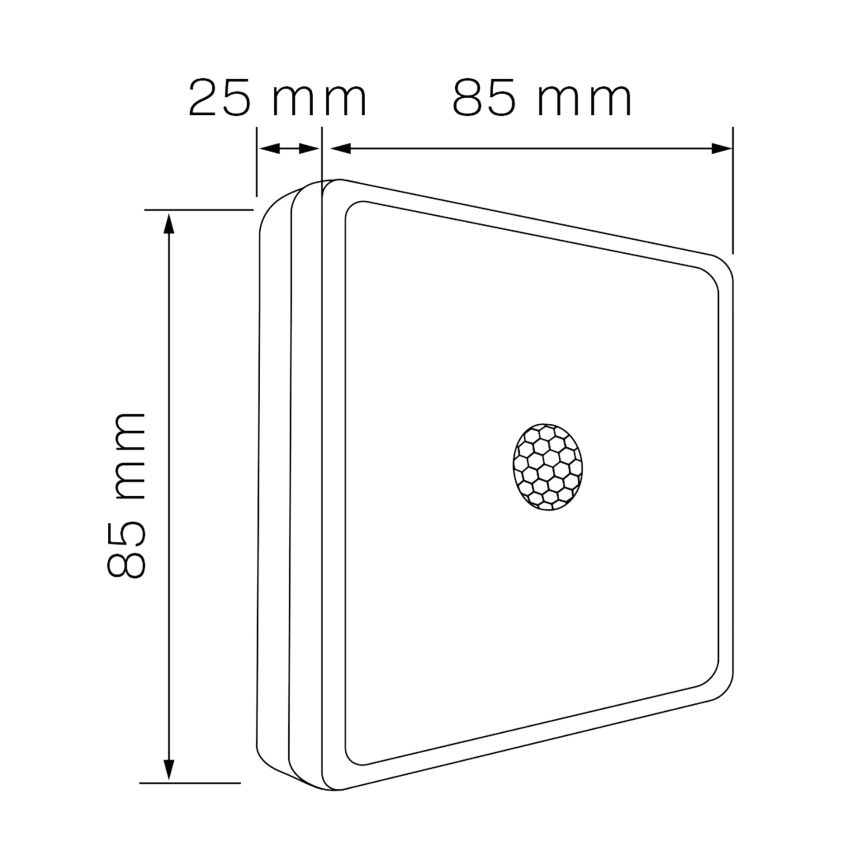 LED Furniture lighting with a sensor LED/1,5W/4,5V 3xAA matte chrome