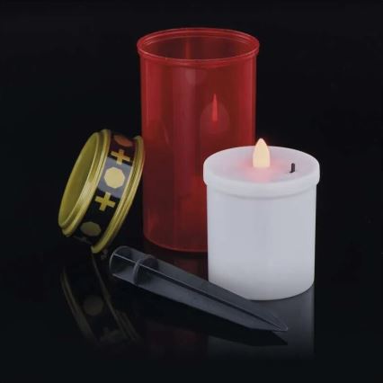 LED Grave candle LED/2xAA IP44