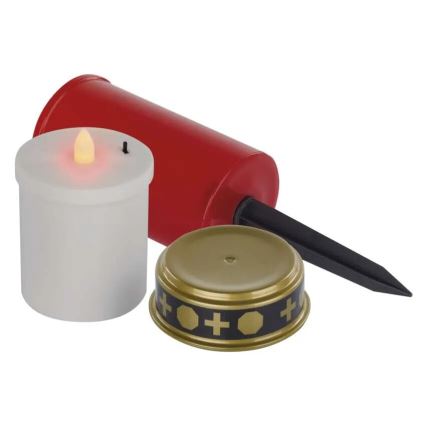 LED Grave candle LED/2xAA IP44
