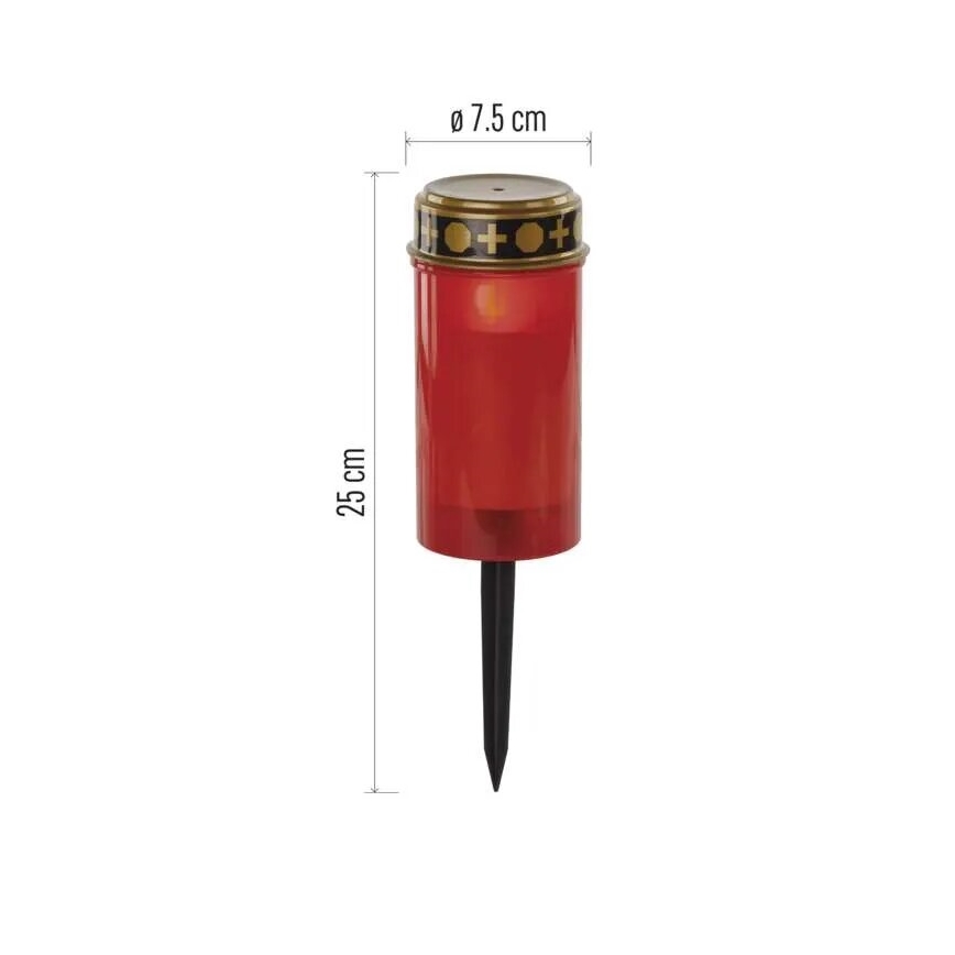 LED Grave candle LED/2xAA IP44