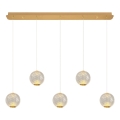 LED Hanging Light CREMONA 5xLED/5W/230V 3000K gold