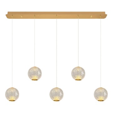LED Hanging Light CREMONA 5xLED/5W/230V 3000K gold