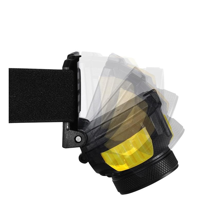 LED Headlamp 2xLED/5W/3xAAA + LED/3W