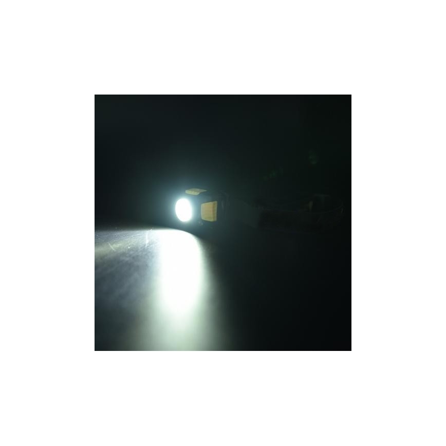 LED Headlamp 2xLED/5W/3xAAA + LED/3W