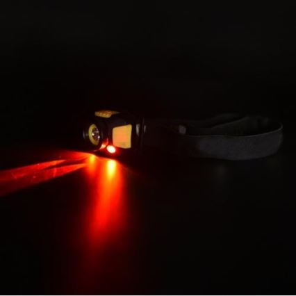 LED Headlamp 2xLED/5W/3xAAA + LED/3W