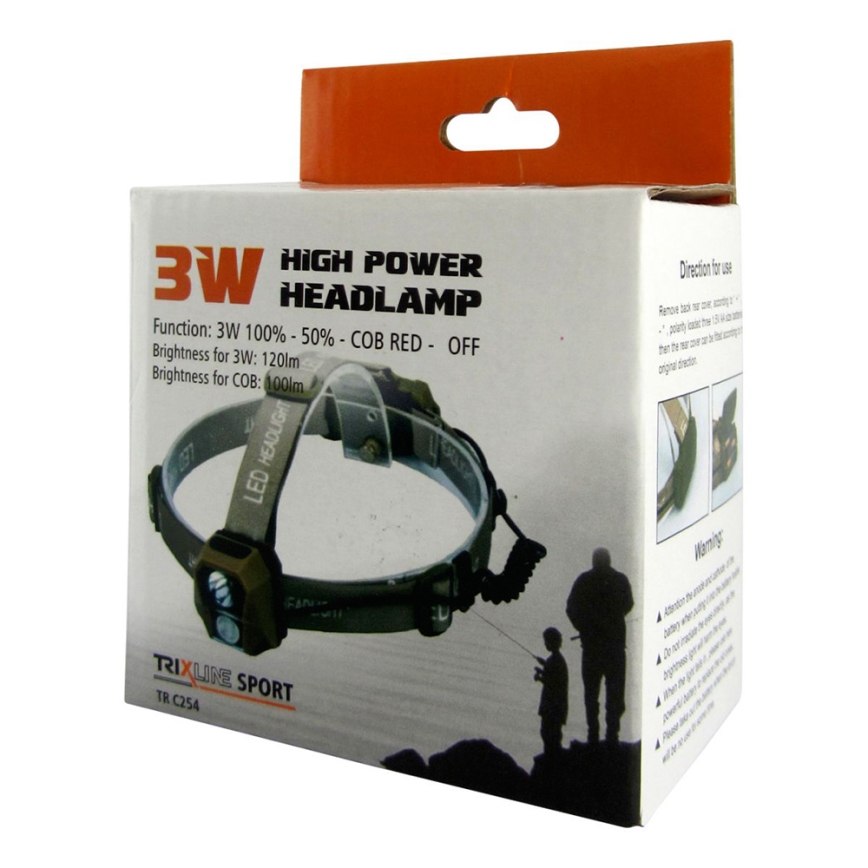 LED Headlamp LED/3W/3xAAA
