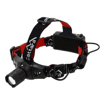 LED Headlamp LED/3W/3xAAA IP44 black/red