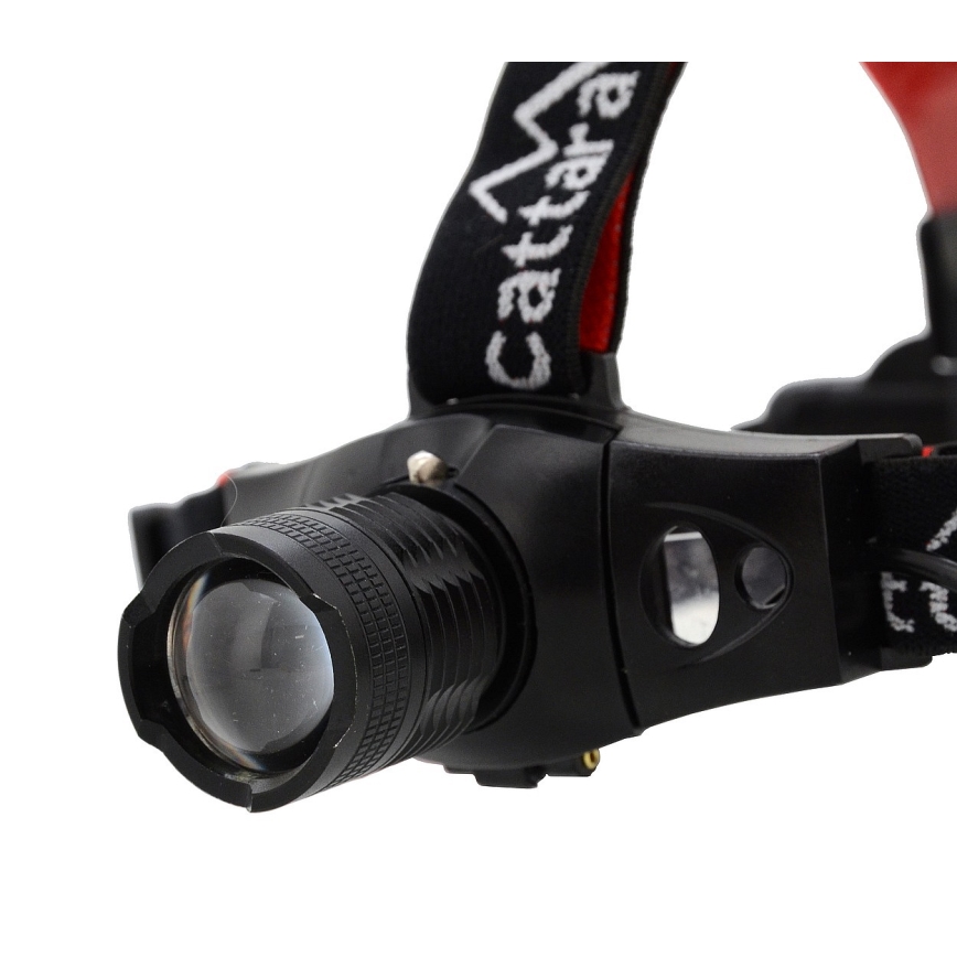 LED Headlamp LED/3W/3xAAA IP44 black/red