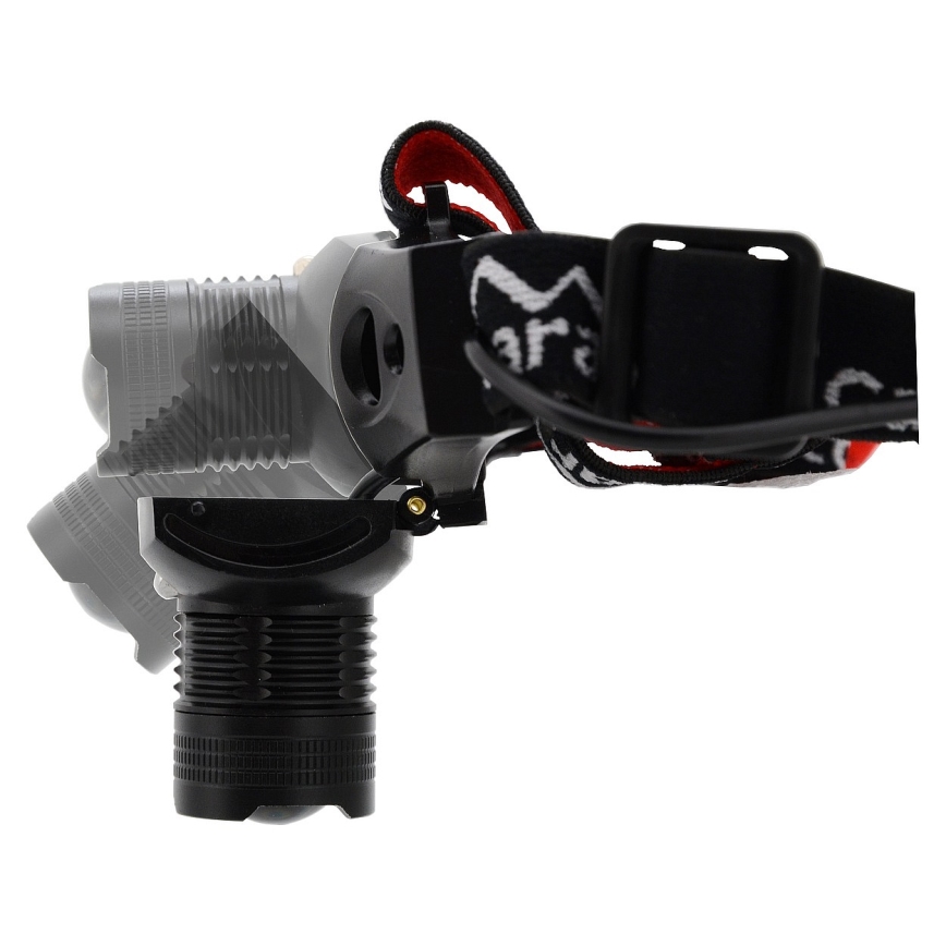 LED Headlamp LED/3W/3xAAA IP44 black/red