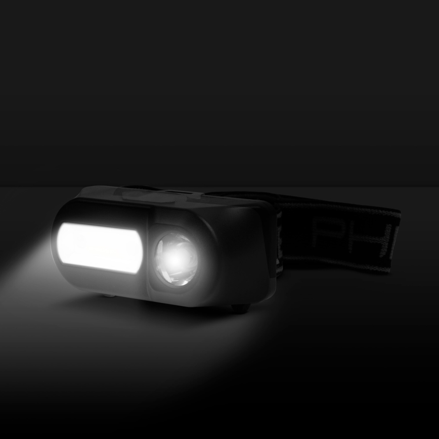 LED Headlamp with a sensor LED/3W/Li-ion 1200mAh IP54