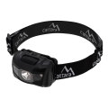 LED Headlamp with red light LED/3W/3xAAA IP44 black